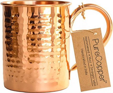 PRICES MAY VARY. ORIGINAL + GENUINE - These are not like the others! Go for the real deal - get the true experience. NO nickel, tin, or steel - just PURE, solid copper as your mule deserves! GET HAMMERED - Each mug is skillfully hammered to stunning perfection by hand. Thick walls and a classic 12oz size truly make these the PERFECT Moscow Mule mugs! ICE FREAKIN' COLD - An authentic copper mug frosts up in seconds! These mugs get COLD - REALLY cold. Super refreshing with a Moscow Mule! WORLD-CLA Copper Mug, Copper Moscow Mule Mugs, Copper Cups, Copper Mugs, Moscow Mule, Hammered Copper, Pure Copper, Moscow Mule Mugs, Ceramic Cups