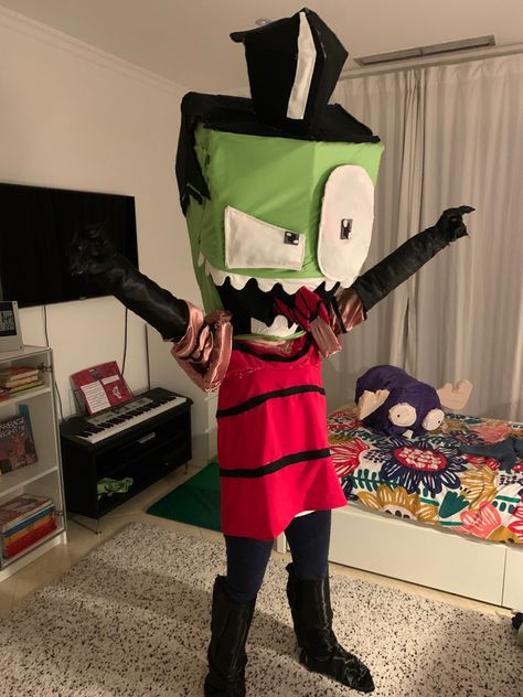 Invader Zim Hoodie, Scene Core Outfit, Invader Zim Cosplay, Scene Icons, Invader Zim Gir, Invader Zim Dib, Invader Zim Characters, Scene Core, Paper Doll House