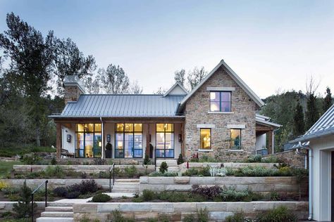 Dream House Tour: A Colorado farmhouse with drool-worthy interiors Colorado House Plans, Scandinavian Farmhouse Plans, Stone Exterior Houses Farmhouse, Colorado Farmhouse, Old Farmhouse Exterior, Dream House Tour, Stone Homes, Farm Cabin, Colorado House