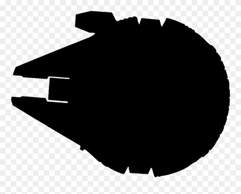 Millennium Falcon Silhouette, Millenium Falcon Silhouette, Darth Vader Png, Darth Vader Silhouette, Star Wars Silhouette, Plane Silhouette, Falcon Tattoo, Ship Silhouette, Star Wars Decal