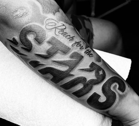 Chosen 1 Tattoo Men Forearm, Back Side Forearm Tattoo, Inside Elbow Tattoo Men, Back Forearm Tattoo Men Ideas, Destined For Greatness Tattoo, Outside Forearm Tattoo Men Ideas, Black Men Sleeve Tattoo Ideas, Touch Up Tattoo, Back Forearm Tattoo Men