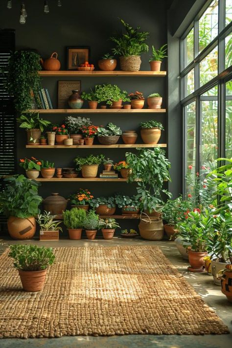 Biophilic Interior, Botanical Interior, Plant Display Ideas, Indoor Plant Wall, التصميم الخارجي للمنزل, Natural Interior, Bedroom Plants, Plant Decor Indoor, Inspire Me Home Decor