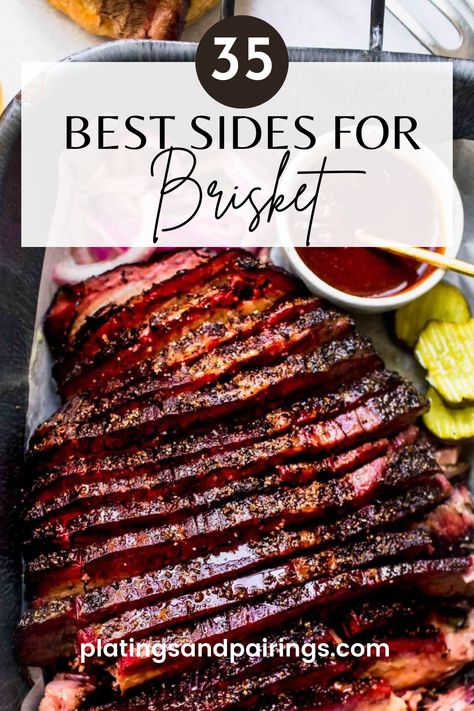 Brisket And Sides Dishes, Brisket Sauce Recipe, Sides For Brisket, Brisket Sides, Brisket Side Dishes, Best Sauces, Homemade Barbecue Sauce Recipe, Best Sides, White Bbq Sauce