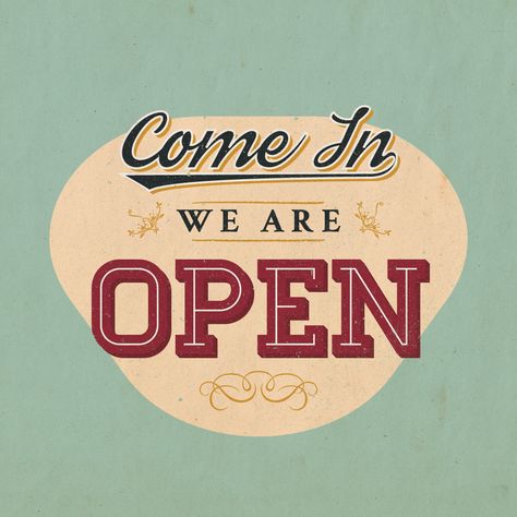 Yes We Are Open, Cafe Quotes, Hiring Poster, Massage Therapy Business, 7 Logo, Juice Branding, Small Business Quotes, Sunday Special, Vip Card