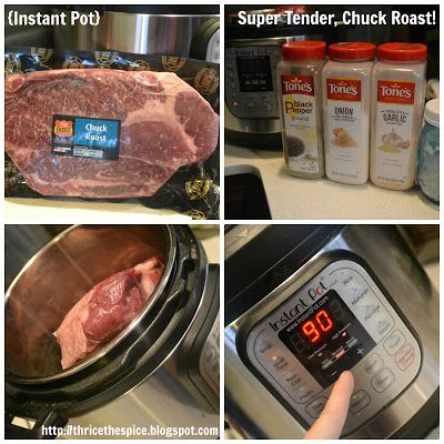 ThriceTheSpice: {Instant Pot} Super Tender, Chuck Roast Instant Pot Chuck Roast Frozen, Frozen Roast, Instant Pot Italian Beef, Beef Food Recipes, Chuck Tender, Tender Chuck Roast, Instant Pot Italian, Italian Beef Recipes, Beef Recipe Instant Pot