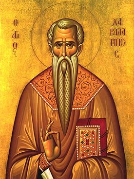 Feast of the Holy and Glorious Hieromartyr Haralambos - Feasts of the Church - Greek Orthodox Archdiocese of America Orthodox Catholic, Eastern Orthodox, Byzantine Art, Byzantine Icons, Greek Orthodox, Orthodox Icons, Sacred Art, Religious Art, Home Gifts