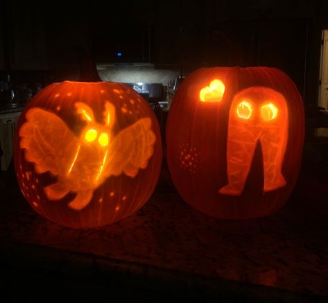 Cryptid Pumpkin Carving, Mothman Pumpkin Carving, Moth Pumpkin Carving, Fresno Night Crawler, Pumpkin Carve, Pumpkin Idea, Night Crawler, Halloween Shoot, Pumpkin Cravings