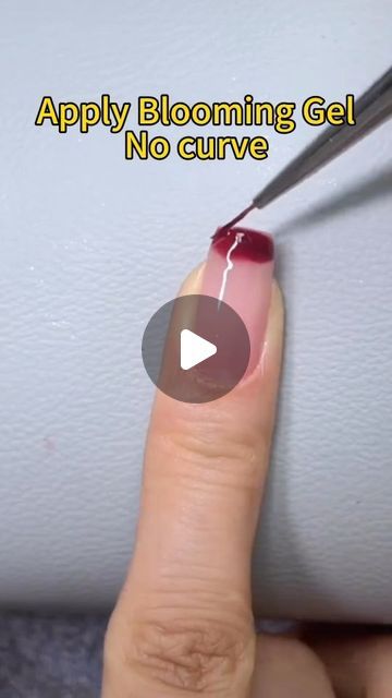 Lily Rose Nails, Blooming Gel Nails For Fall, French Tip With Blooming Gel, How To Use Blooming Gel Nail Polish, Blooming Gel Tutorial, Blooming Nail Design, Blooming Gel French Tip, Nail Blooming Gel, Gelish Blooming Gel