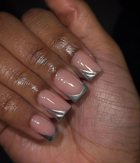 @Thenailcornerr on insta 🫶🏽 Shorts Nails Designs, Short Square Summer Nails, Short Nail Inspo Simple, Nail Sunny, Pink Toe Nails, Natural Nails Manicure, Overlay Nails, Natural Nail Designs, Medium Nails