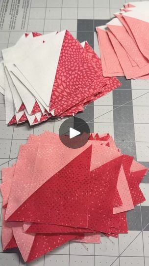 35K views · 547 reactions | Here’s how I make 8 half square triangles at once. There are tons of charts on Pinterest that will tell you what size fabric squares to use based on the finished size HST you want.Remember the finished size is the size it is after it’s all sewn together. So your HST should be 1/2” larger than what you want the finished size to be.I love making 8 at a time, you can really get them made quickly! There are other methods too, which one should I show next 2 at a time or 4?? You tell me & be sure to save this for your next HST project!#hst #sewingtipsandtricks #sewinghacks #quiltingtipsandtricks #quilting #sewing #learntosew #sewingproject #learntoquilt | The little Green Bean | The little Green Bean · Original audio Beginner Quilting, Half Square Triangle Quilts Pattern, Quilting Math, Triangle Quilt Pattern, Quilting Software, Quilting Videos, Quilting Notions, Quilt Square Patterns, Half Square Triangle Quilts