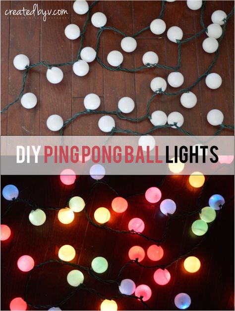 Ping Pong Lights, Patio Goals, Solar Lamps Diy, Diy Patio Ideas, Alfresco Living, Patio Lights, Ping Pong Balls, Outdoor Diy Projects, Navidad Diy