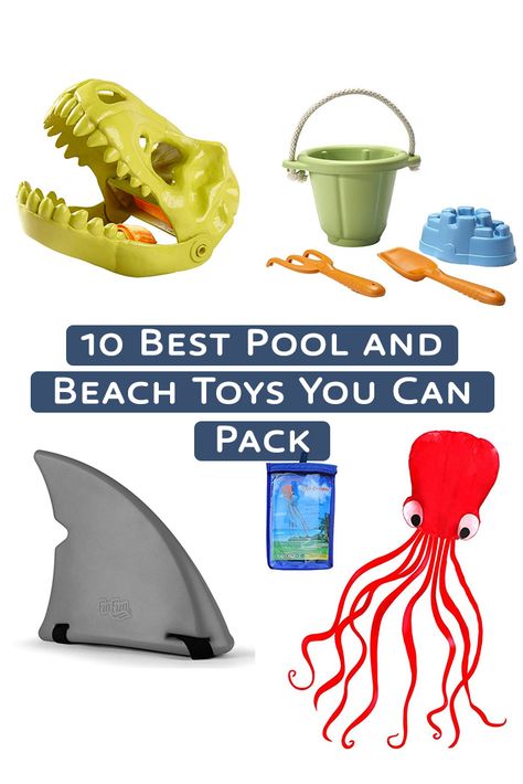 Summer is finally here, and like many families, you might be gearing up for an annual family vacation. As you begin to put together your packing list of the necessities, you’re probably thinking about toys for your children—specifically, pool or beach toys that can keep your kiddos occupied—but are small enough to throw in your suitcase. Beach Toys For Toddlers, Beach Toys For Kids, Beach Gadgets, Kids Beach Toys, Resorts For Kids, Pool Toys For Kids, Pool And Beach, Toddler Beach, Summer Toys