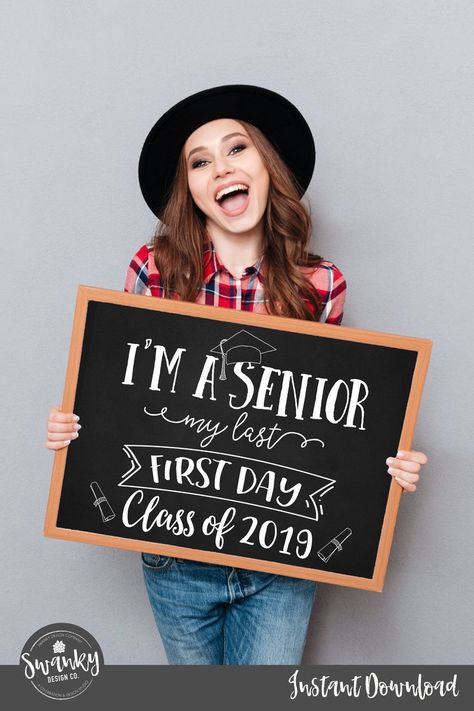 First Day of Senior Year Sign Printable First Day Sign Back | Etsy Last First Day Of School, First Day Sign, First Day Of Senior Year, Masters Graduation Pictures, Senior Year Quotes, Senior Year Pictures, Masters Graduation, Back To School Sign, Senior Year Of High School