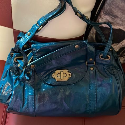 Beautiful Teal Bag. Roomy Enough For All Of Your Needs And Yet Lightweight Very Soft Leather Olivia Harris, Teal Bag, School Fits, Fashion Killa, Soft Leather, Color Blue, Brand New, Tags, Leather