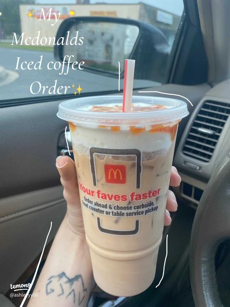 Mcdonald’s Coffee, Mcdonalds Iced Coffee, Kfc Burger, Mccafe Coffee, Coffee Gallery, Caramel Coffee, Starbucks Recipes, Burger King, Food Obsession