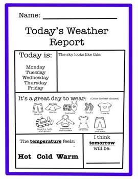 Weather Report For Kids, Kindergarten Weather, Weather Activities Preschool, Daily Weather, Todays Weather, Weather Activities, Kindergarten Class, Weather Report, Rainy Weather