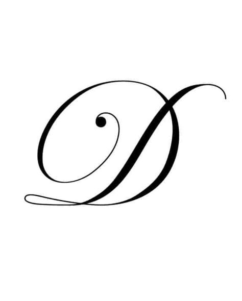 Cursive D Tattoo, Letter D Calligraphy, D Letter Tattoo, D Cursive, Cursive E, Letter D Tattoo, D Calligraphy, Tattoo Dream, Casino Card