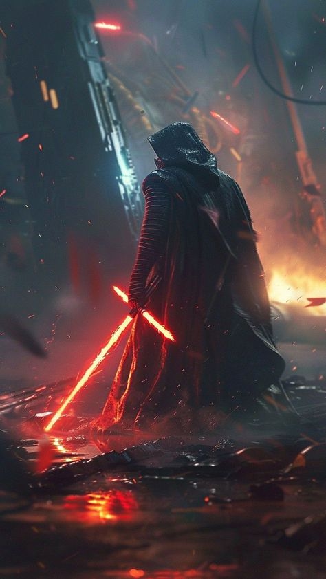 Lightsaber Wallpaper, Kylo Ren Wallpaper, Sith Warrior, Grey Jedi, Star Wars Lightsaber, Background Mobile, Sci Fi Wallpaper, Star Wars Sith, Star Wars The Old