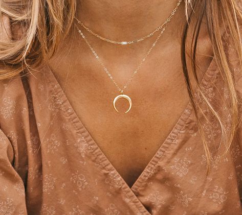 Double Horn Necklace, Deer Jewelry, Horn Necklace, Gold Cross Necklace, Buy Necklace, Diamond Cross Pendants, Gold Choker Necklace, Cluster Necklace, 14k Gold Necklace