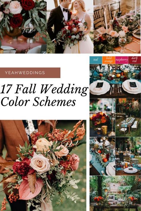 November Wedding Colors, Fall Wedding Colors October, October Wedding Colors, September Wedding Colors, Fall Wedding Trends, Boho Wedding Colors, Early Fall Weddings, Fall Wedding Color Schemes, Rustic Wedding Colors