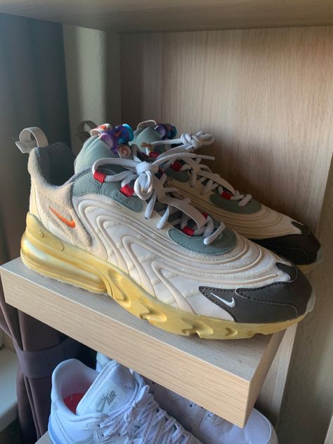 Nike Airmax Travis Scott Nike X Travis Scott, Nike Air Max 270 React, Air Max 270 React, 270 React, Nike Air Max 270, Air Max 270, Travis Scott, Saucony Sneaker, Air Max