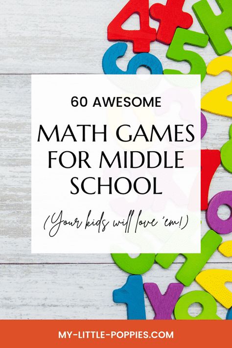 Learning Games For Middle Schoolers, Math Activities For Middle Schoolers, Math Crafts Middle School, Math Club Activities Middle School, Math Night Activities Middle School, Middle School Math Games Free, Middle School Learning Activities, Math Challenges Middle School, Family Math Night Middle School