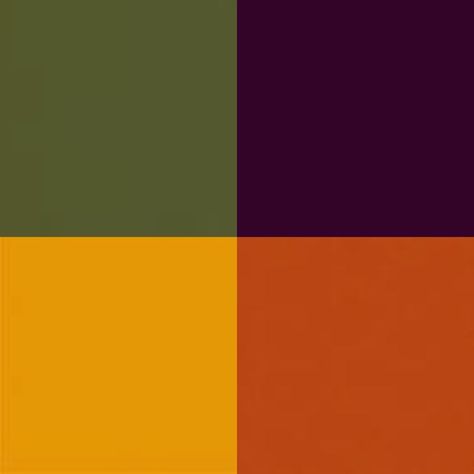 Olive Green, Plum Purple, Burnt Orange, colour palette for 40's Green Plum, Orange Color Schemes, Orange Color Palettes, Purple Color Palettes, Bedroom Orange, Green Color Schemes, Green Colour Palette, Burnt Orange Color, Color Palette Design