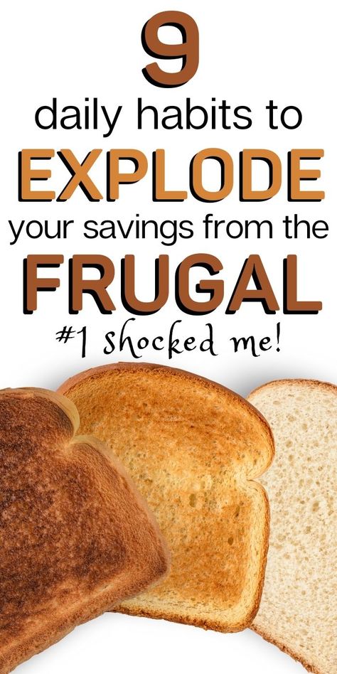 Best Daily Habits, Living Cheap Saving Money, Frugal Habits, Saving Money Frugal Living, Money Saving Methods, Help Save Money, Saving Habits, Money Frugal, Frugal Lifestyle