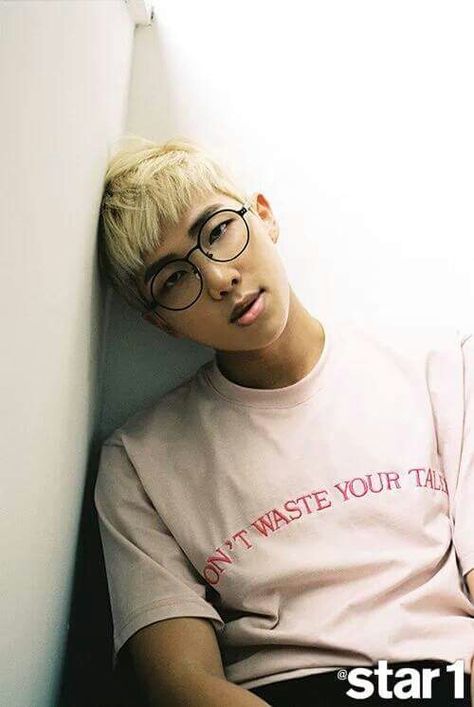 Namjoon  BTS @ Star 1' Magazine |  August 2016 Issue | Choi Siwon, Bts Rap Monster, Korean Boy, Wearing Glasses, The Perfect Guy, I Love Bts, Fan Fiction, Bts Members, Rap Monster