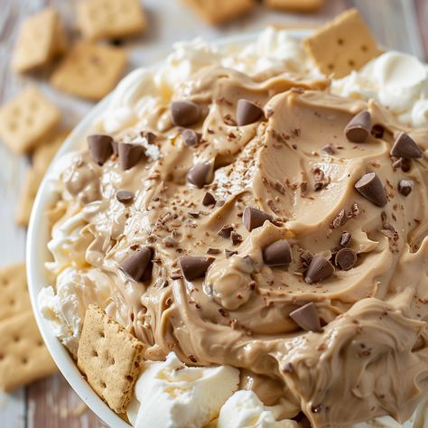 Peanut Butter S’mores Dip Peanut Butter Smores Dip, Peanut Butter Smores, Marshmallow Bits, Smores Dip, Peanut Butter Dip, Creamy Dip, Chocolate Hazelnut Spread, Dessert Dips, Hazelnut Spread