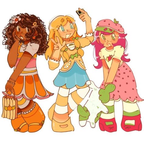 Strawberry Shortcake Fanart, Orange Blossom Strawberry Shortcake, Berry Shortcake, Strawberry Shortcake Cartoon, Strawberry Shortcake Characters, Cute Camera, Cute Art Styles, Kawaii Art, Orange Blossom