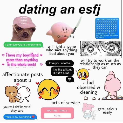 UMT - Personality Matching App on Instagram: “Follow @urmytype.app for the best MBTI relationship memes ❤️ . Source: @mbtityping . #mbti #mbtimemes #16personalities #myersbriggs…” Isfj X Esfj, Esfj Boyfriend, Esfj X Istp Mbti, Isfj Boyfriend, Esfj Characters, Isfp Relationships, Enneagram 8, Istp Personality, Mbti Relationships