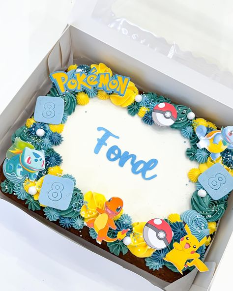 ⚡️ Gotta catch them alll Pokémon🔥 #pokemon#pomemoncake#cake#lasvegascakes#pokemonsheetcake#cakes Pokemon Square Cake, Pokémon Number Cake, Pokémon Birthday Ideas Cake, Pikachu Sheet Cake, Pokemon Sheet Cake, Pokemon Cake Ideas, Pokémon Birthday, Pokémon Party, Mirror Cake