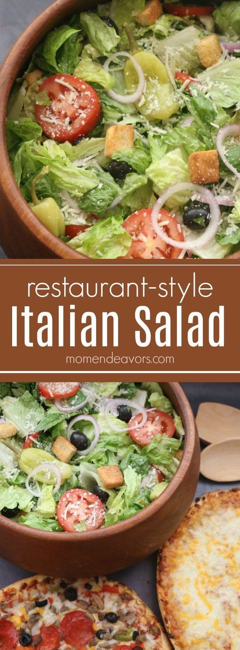 Italian Salad Recipes, Salad Easy, Italian Recipes Traditional, Diner Recept, Italian Recipes Easy, Salad Pasta, Italian Salad, Italian Dinner, Easy Italian