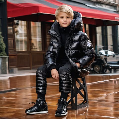 Blond Boy, Boy Outerwear, One Image, Image Generator, Create Art, Cute Photos, Social Media Posts, Creating Art, Puffer