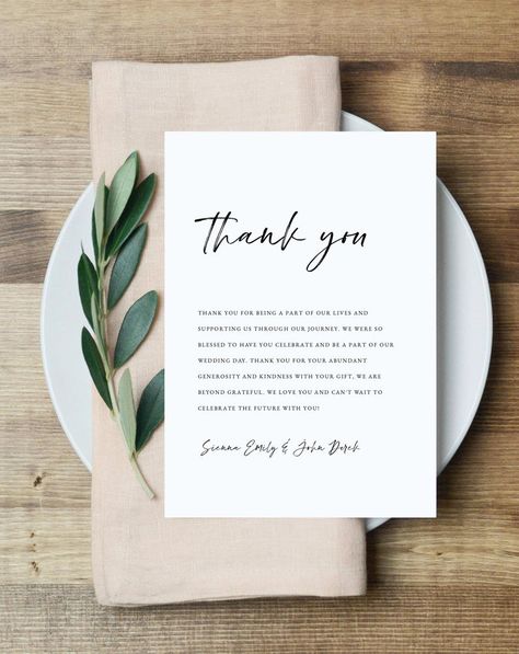 Note Printable, Thank You Template, Thank You Sign, Wedding Thanks, Printable Thank You Cards, Thanks Card, Minimal Wedding, Mac Laptop, Thank You Card Template