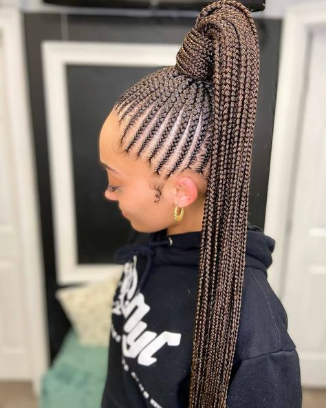 25 Beautiful Ghana Weaving Shuku Styles For 2022 | ThriveNaija Ghana Weaving Hairstyles, Ghana Weaving Styles, Weaving Hairstyles, Ghana Braid Styles, Ghana Braids Hairstyles, Ghana Weaving, Braided Hairdo, African Hair Braiding Styles, Braided Cornrow Hairstyles