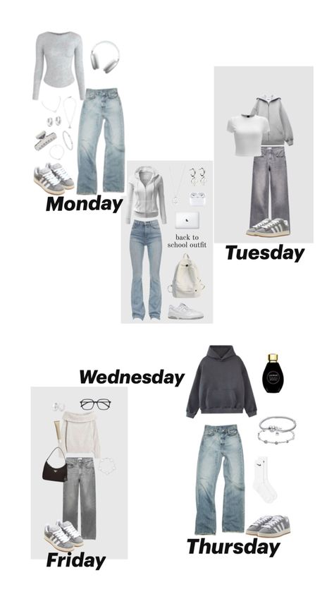 I‘m sorry but the outfit in the middle is for wednesday Outfit Campus, Wednesday Outfit, Cute Middle School Outfits, Middle School Outfits, Outfit Inspo Casual, M Sorry, The Outfit, Back To School Outfits, School Outfit