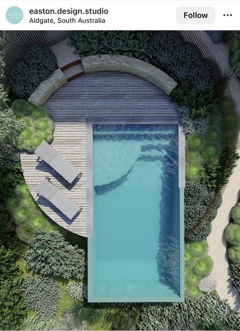 Organic Shaped Pool, Above Ground Infinity Pool, Simple Backyard Patio Designs, Simple Backyard Patio, Plunge Pool Ideas, Backyard Patio Designs With Pool, Simple Backyard, Pool Hacks, Pool Landscape Design