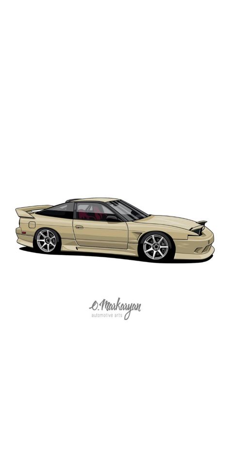 Mr2 Toyota Wallpaper, Nissan 240sx Drawing, 240sx Drawing, Oleg Markaryan, Nsx Honda, Foto Cars, Car Life Hacks, Nissan 180sx, Cars Room