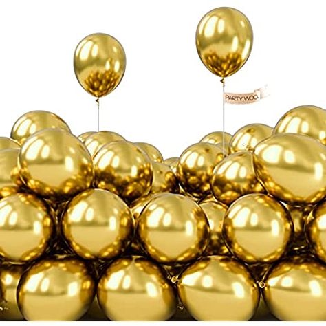 OTMVicor 18inch Large Size Metallic Gold Balloons, 5 pcs Shiny Gold Latex Balloons for Birthday Wedding Party Decoration : Amazon.co.uk: Toys & Games Metallic Balloons, Decorations Wedding, Gold Balloons, Balloon Arch, Balloon Garland, Metallic Gold, Birthday Decorations, Arch, Wedding Decorations