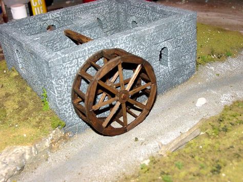 Water Wheel Fountain, Gnome Houses, Water Wheels, Cnc Controller, Water Mill, Gnome House, Water Wheel, Water Tower, Water Features