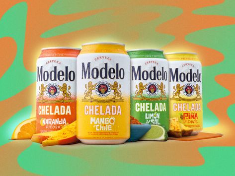 Modelo Introduces Its Chelada Variety Pack of Fruit Flavors Including Piña Picante Modelo Beer, Mexican Beer, Stella Artois, Beer Cocktails, Beer Brands, Fruit Flavored, Variety Pack, Beer, Fruit