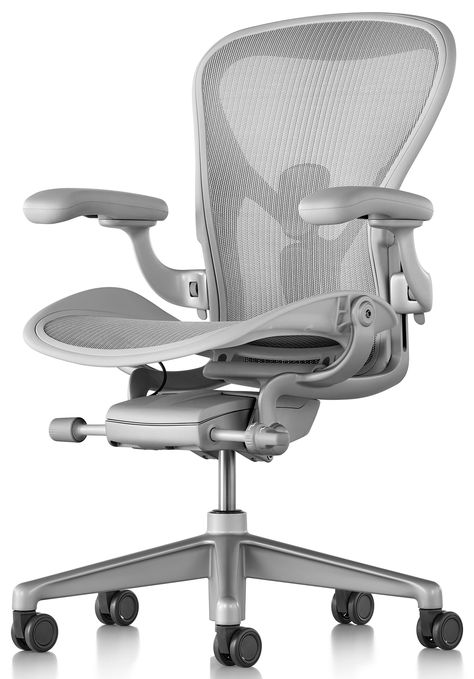 Herman Miller updates iconic Aeron office chair Embody Chair, Herman Miller Office, Herman Miller Office Chair, Herman Miller Aeron, Aeron Chair, Herman Miller Aeron Chair, Grey Office, Best Office Chair, Work Chair