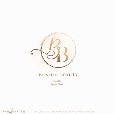 Parlour Names, Monogram Wallpaper, Bb Monogram, Best Father's Day Gifts, Bb Logo, Boutique Logo Design, Makeup Artist Logo, Makeup Artist Business, Best Father