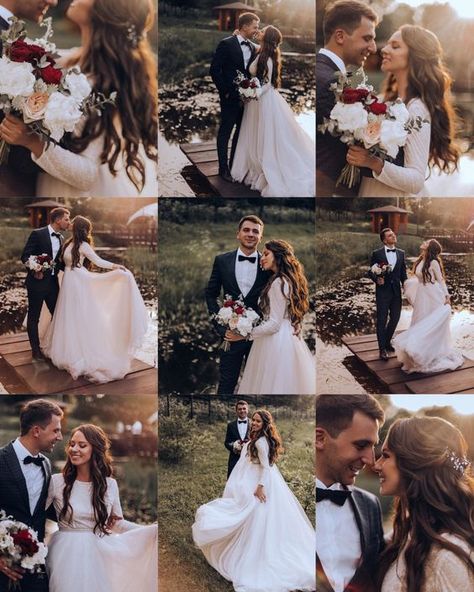 wedding photoshoot Wedding Photoshoot Ideas Creative, Wedding Ideas Party, Makeup Wedding Bride, Bride Wedding Rings, Wedding Photography Editing, Wedding Pictures Bride, Couples Candid Photography, Outdoor Wedding Pictures, Bride Groom Poses