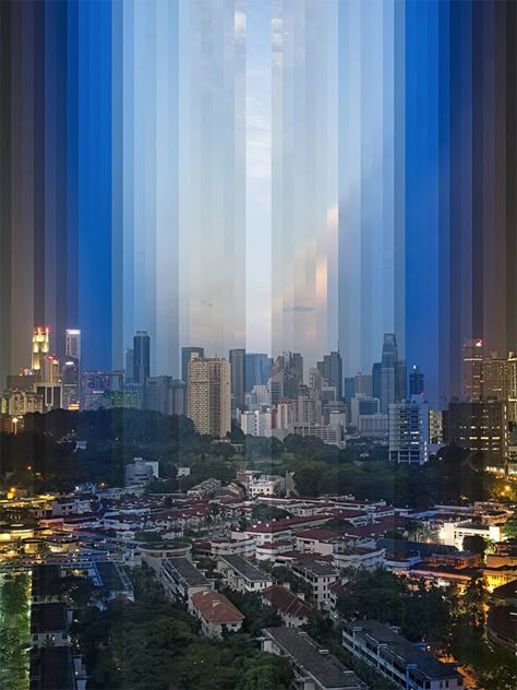 The Passage of Time Captured in Layered Landscape Collages by Fong Qi Wei timelapse sunset collage Photography Artistique, Collage Foto, A Level Photography, Time Lapse Photography, Creative Landscape, Photo Layers, Time Photography, Glitch Art, Dark Photography