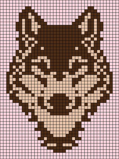 Alpha pattern #151440 | BraceletBook Wolf Alpha Pattern, Therian Pixel Art, Animal Alpha Pattern, Bear Alpha Pattern, Wolf Pixel Art, Alpha Pattern Crochet, Crochet Alpha Pattern, Pattern Crochet Sweater, Crochet Wolf