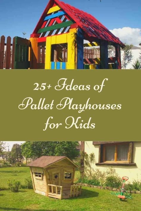 Pallets Playhouse, Pallet Dyi, Pallet Tree Houses, Treehouse Plans, Pallet House Plans, Amp Furniture, Pallet Kids, Diy Gutters, Pallets Projects