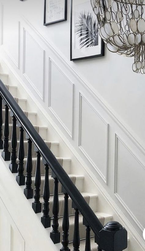 Stair Panelling, Stair Paneling, Hall Stairs, Staircase Interior Design, Victorian Hallway, Stairs Design Interior, House Staircase, Hallway Inspiration, Staircase Remodel